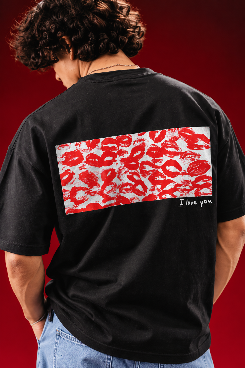Love Affair Oversized T-Shirt – Black