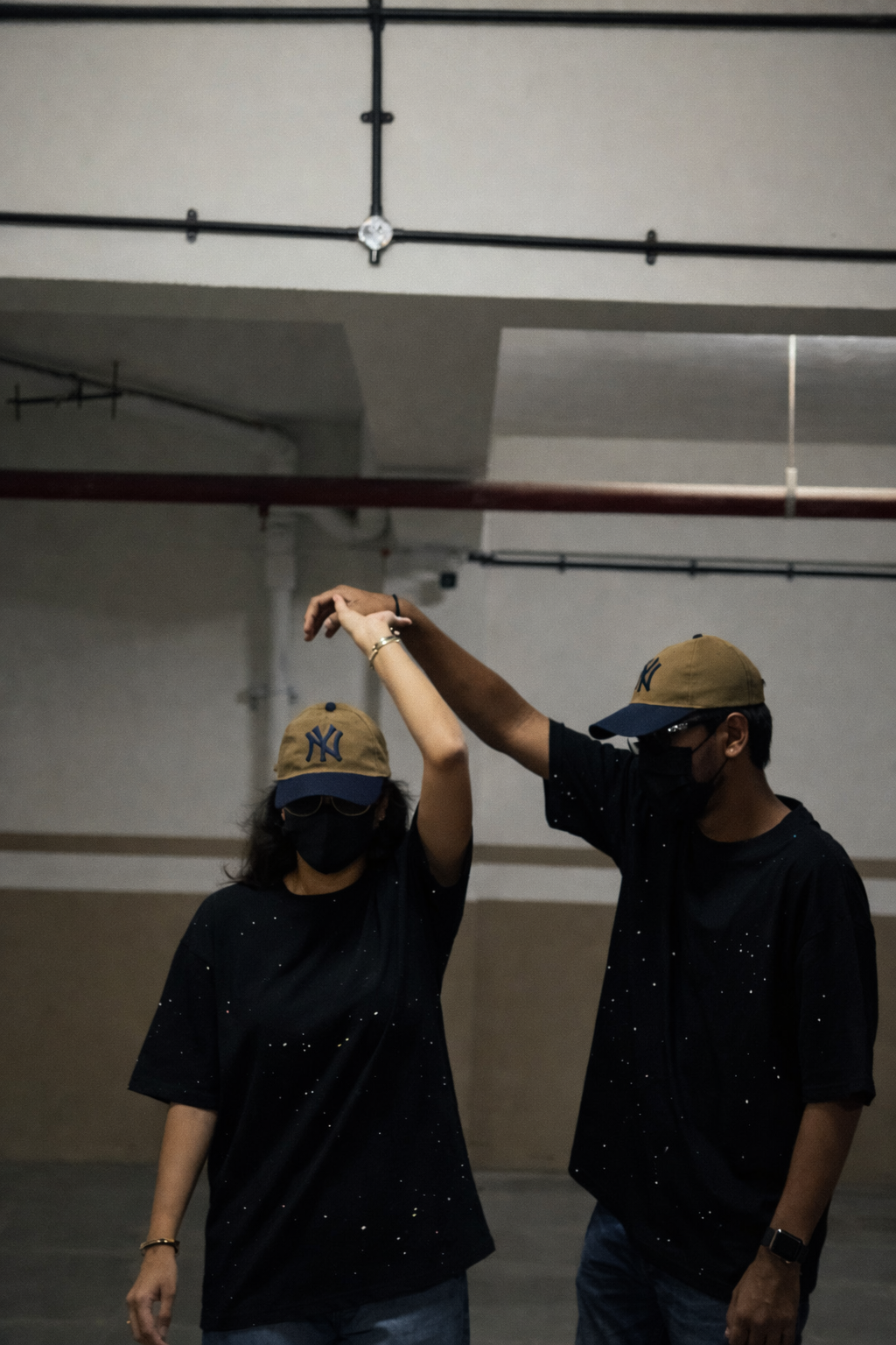 Midnight Rhinestone Unisex Oversized T-Shirt