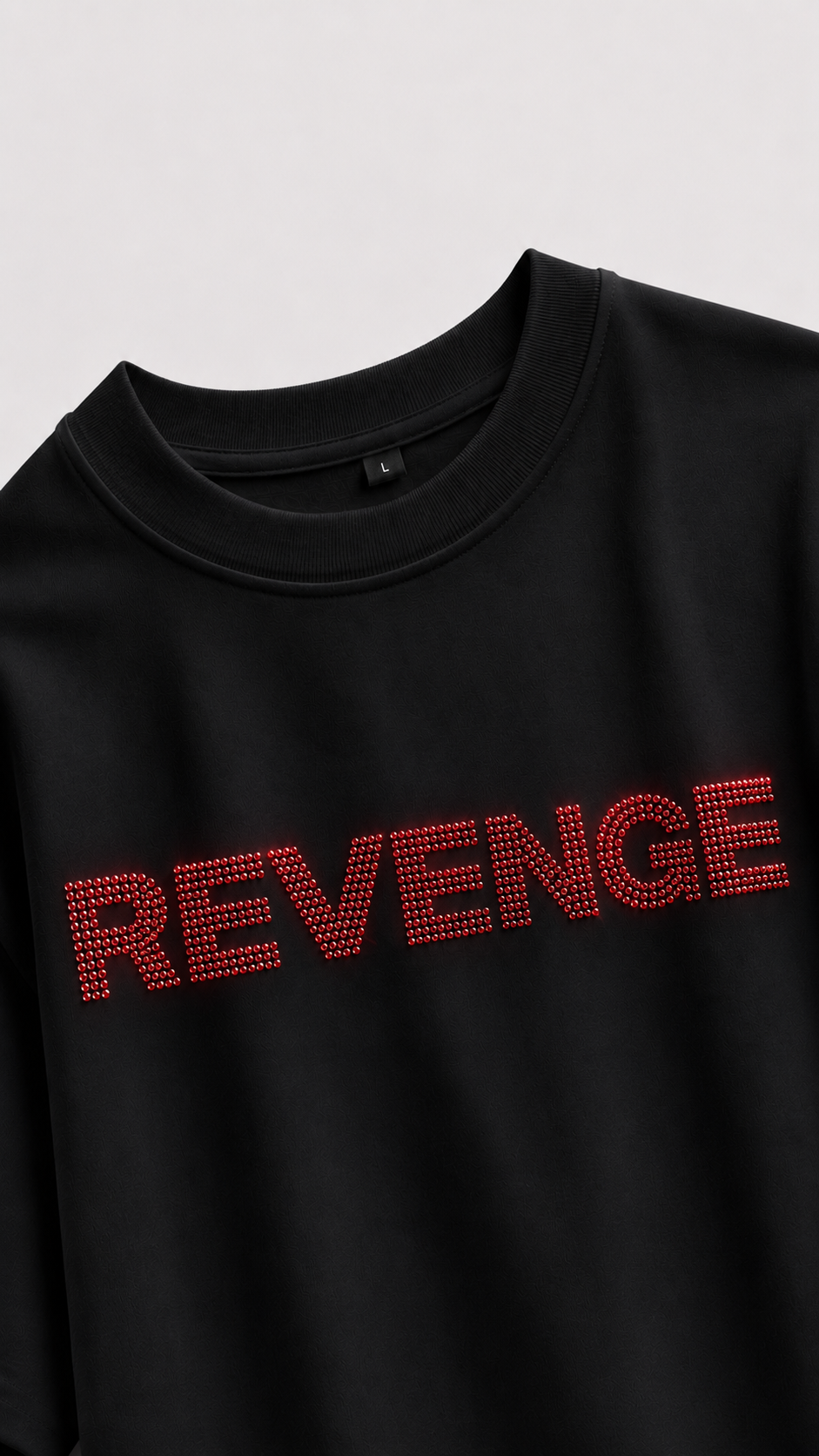 REVENGE - Rhinestone Oversized Unisex T-Shirt